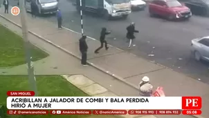 Sicario asesina a jalador de combi en San Miguel y hiere a mujer. Foto y video: América Noticias