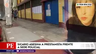 Sicario asesina a prestamista frente a sede policial en el Rímac