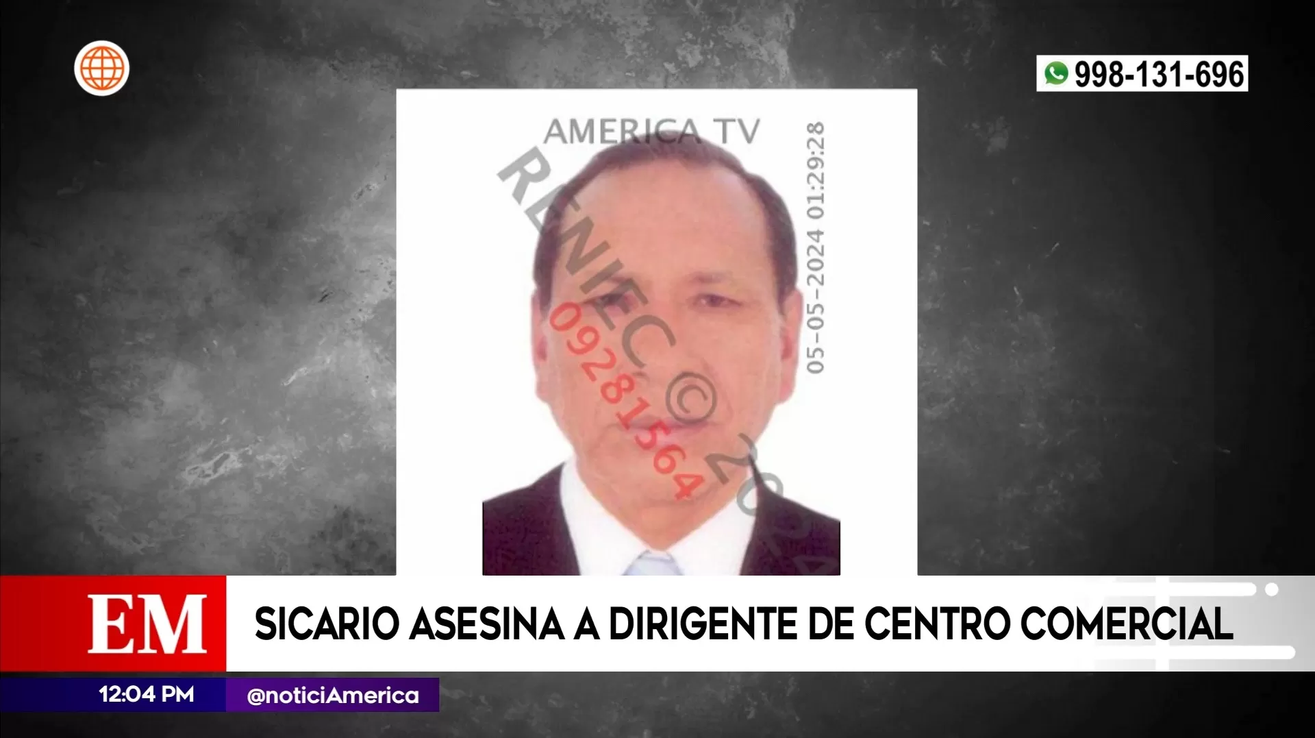 Sebastián Bruno víctima de los sicarios | Imagen: América Noticias