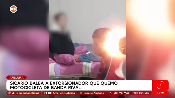 Sicario balea a presunto extorsionador dentro de cuarto en Arequipa. Foto: América Noticias Sicario balea a presunto extorsionador dentro de cuarto en Arequipa. Foto: América Noticias