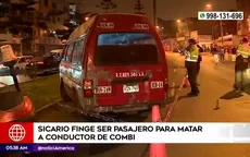 Sicario finge ser pasajero para asesinar a conductor de combi - Noticias de sicaria