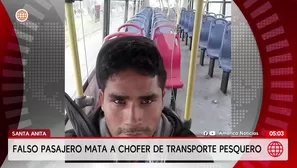 Sicario finge ser pasajero y asesina de ocho balazos a chofer en Santa Anita. Foto y video: América Noticias