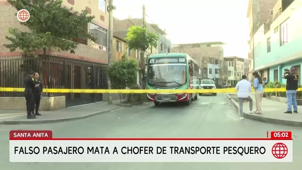 Sicario finge ser pasajero y asesina de ocho balazos a chofer en Santa Anita. Foto: América Noticias