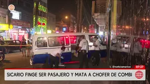 Sicario finge ser pasajero y mata a chofer de combi. Foto y video: AN