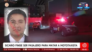 Sicario finge ser pasajero para matar a mototaxista en El Agustino. Foto y video: América Noticias