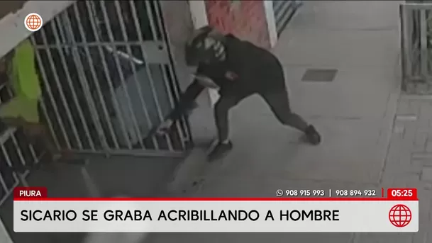 Sicario graba asesinato de hombre en tienda de Piura. Foto: América Noticias