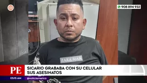 Sicario grababa sus asesinatos con su celular. Foto y video: América Noticias