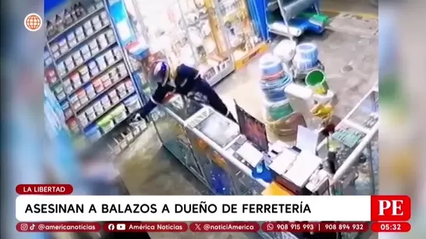 Sicario mata a empresario ferretero en su local en la Libertad. Foto: América Noticias