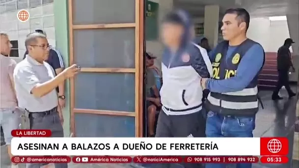 Sicario mata a empresario ferretero en su local en la Libertad. Foto: América Noticias