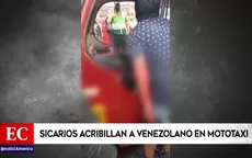 Sicarios acribillan a ciudadano venezolano que iba en una mototaxi - Noticias de acribillan