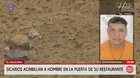 Sicarios acribillan a hombre frente a su local en El Agustino