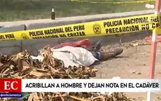 Sicarios acribillan a un hombre y dejan una nota sobre el cadáver - Noticias de Carmen Salinas