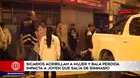 Sicarios acribillan a mujer y bala perdida impacta a joven que salía de gimnasio