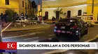 Sicarios acribillaron a dos personas en el Cercado de Lima