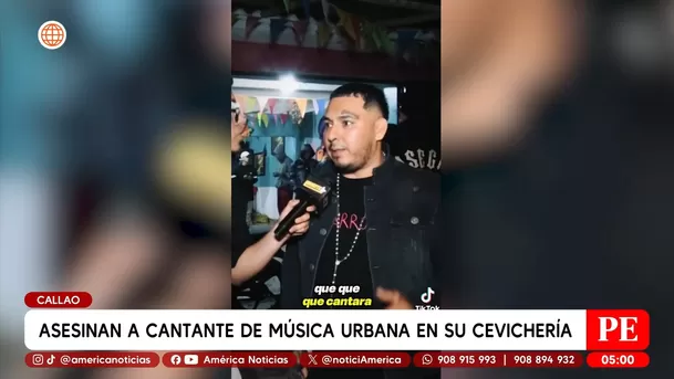 Asesinan a cantante de música urbana en su cevichería en el Callao. Foto: América Noticias
