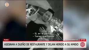 Sicarios asesinan a balazos a dueño de restaurante en Sullana/ Video y Foto: América Noticias