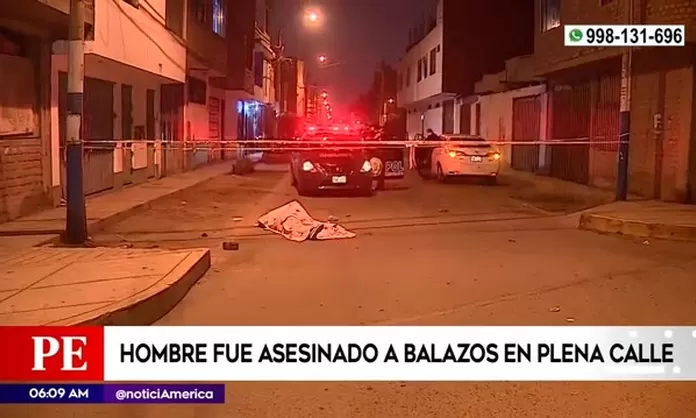 Sicarios Asesinan A Balazos A Hombre En Plena Calle