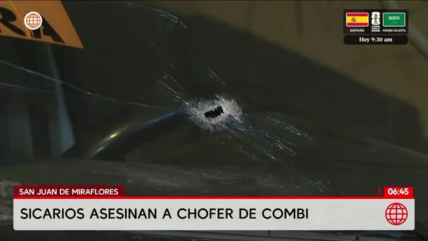Sicarios asesinan a chofer de combi en San Juan de Miraflores. Foto: América Noticias