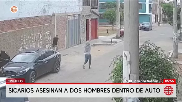 Sicarios asesinan a dos hombres en calle de Trujillo. Foto: América Noticias