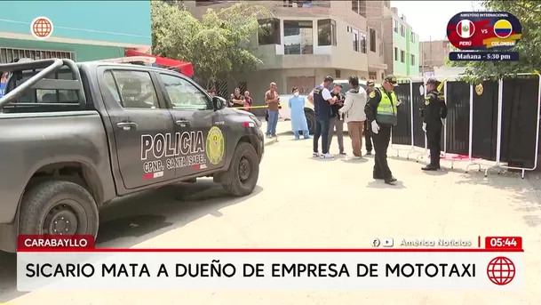 Sicarios asesinan a dueño de flota de mototaxis en Carabayllo. Foto: América Noticias Sicarios asesinan a dueño de flota de mototaxis en Carabayllo. Foto: América Noticias