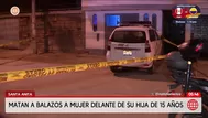 Sicarios asesinan a mujer frente a su hija en Santa Anita