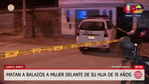 Sicarios asesinan a mujer frente a su hija en Santa Anita. Foto y video: América Noticias