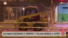 Sicarios asesinan a obrero de mantenimiento vial en Comas