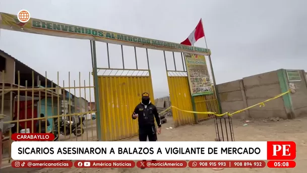 Sicarios asesinan a vigilante de mercado en Carabayllo. Foto: América Noticias