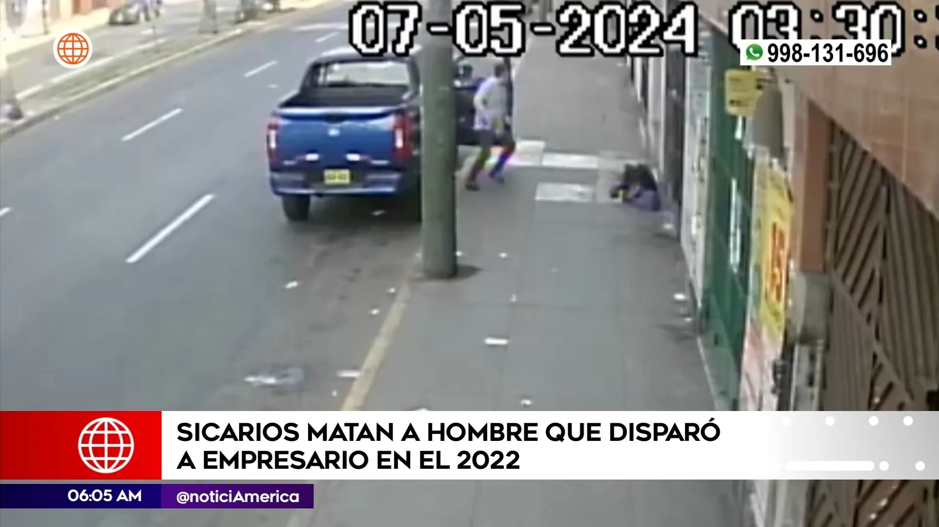 Copiloto herido salió de la camioneta | Imagen: América Noticias