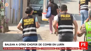 Sicarios atacan a balazos a un chofer en Lurín. Foto y video: América TV
