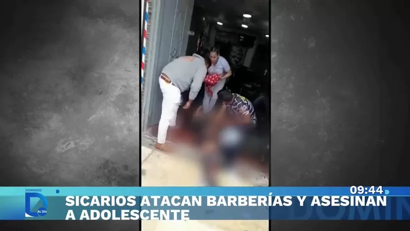 Sicarios atacan a barberías y asesinan a adolescente