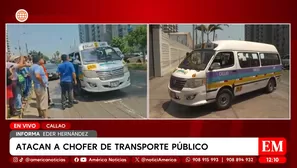 Sicarios balean a chofer de combi en el Callao. Foto y video: América TV