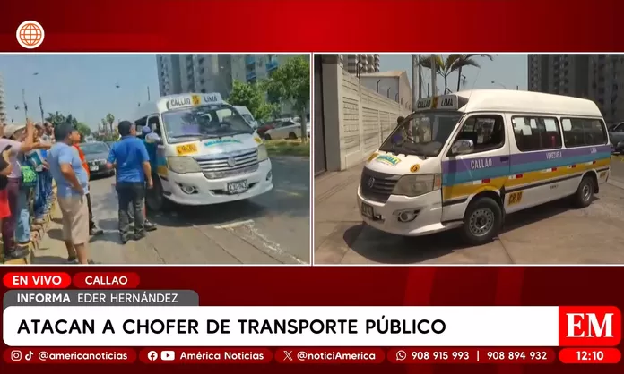 Nuevo ataque a chofer de transporte público en el Callao