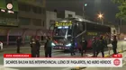 Sicarios disparan contra bus de Cruz del Sur en San Borja