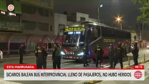 Sicarios disparan contra bus interprovincial Cruz del Sur en San Borja. Foto y video: América Noticias