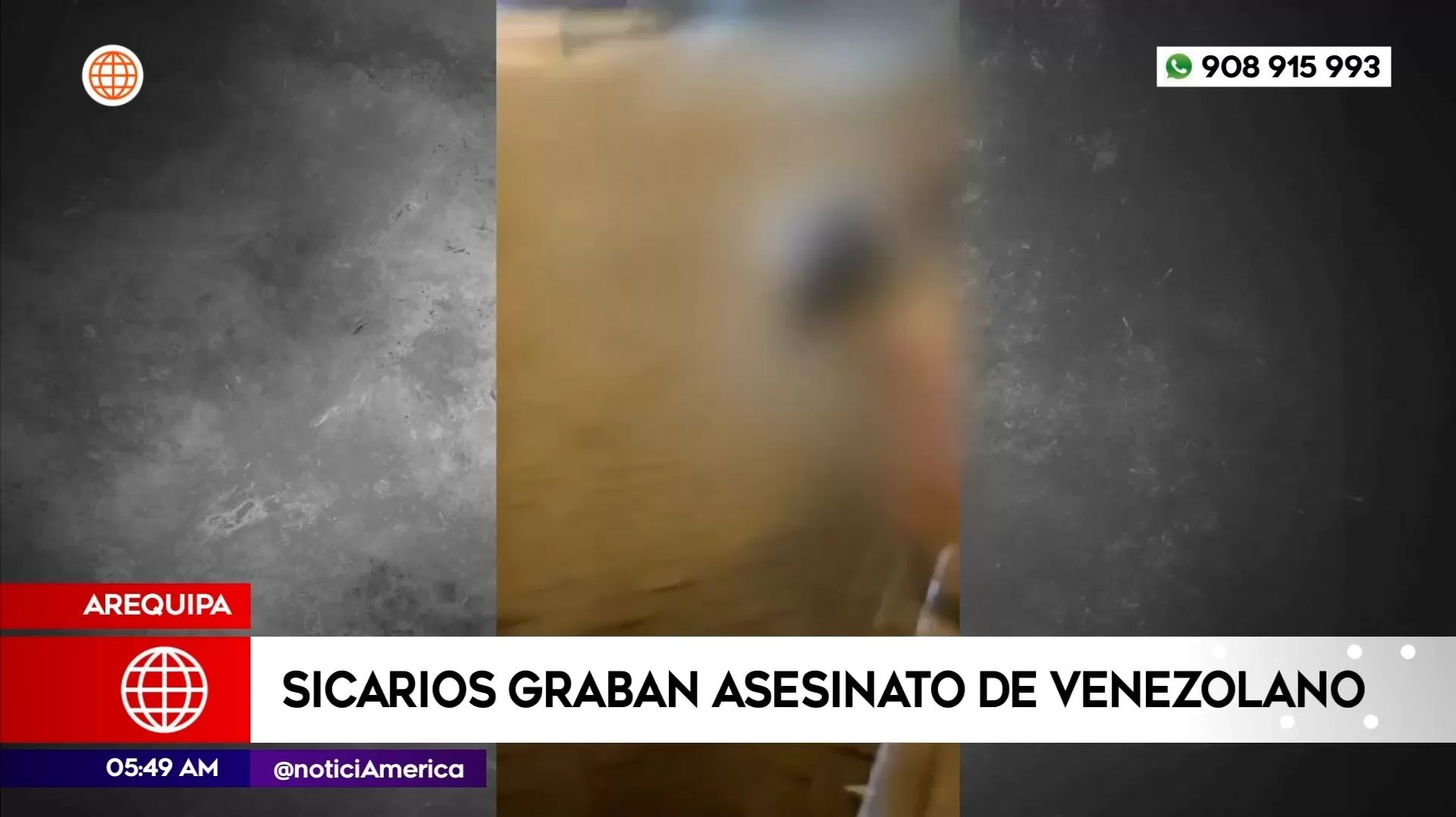  Graban asesinato de venezolano en Arequipa. Foto: América Noticias