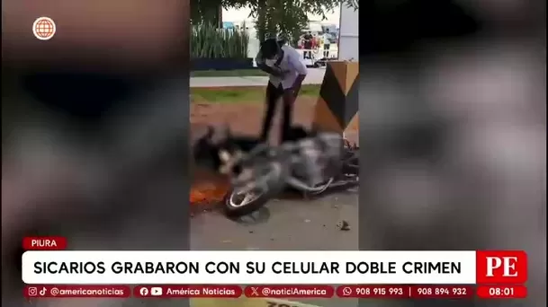 Sicarios grabaron doble asesinato en Sullana, Piura/ América Noticias Sicarios grabaron doble asesinato en Sullana, Piura/ América Noticias