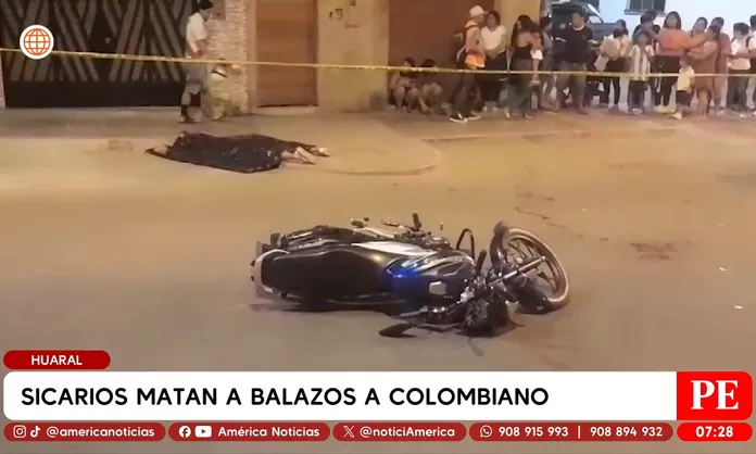Huaral: Sicarios mataron a balazos a colombiano