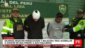 Sicarios matan a chofer de bus en El Agustino y desatan balacera. Foto y video: América Noticias