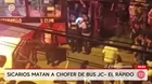 Sicarios matan a chofer de bus en San Martín de Porres
