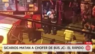 Sicarios matan a chofer de bus en San Martín de Porres