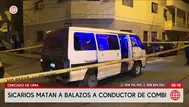 Sicarios matan a chofer de combi en Cercado de Lima