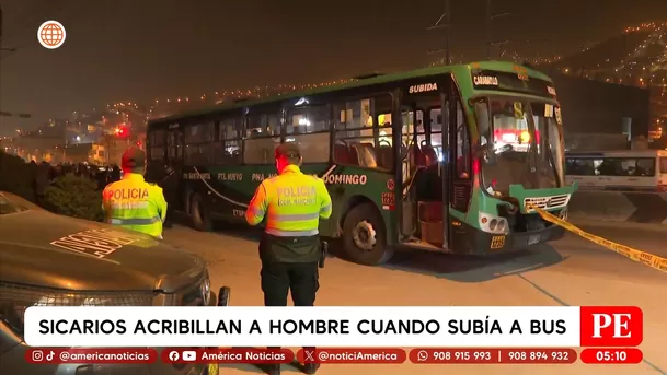 Sicarios matan a hombre cuando subía a bus en Pachacámac y hay 3 heridos. Foto: América Noticias