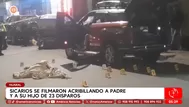 Sicarios matan a padre e hijo con 23 disparos en Huaral