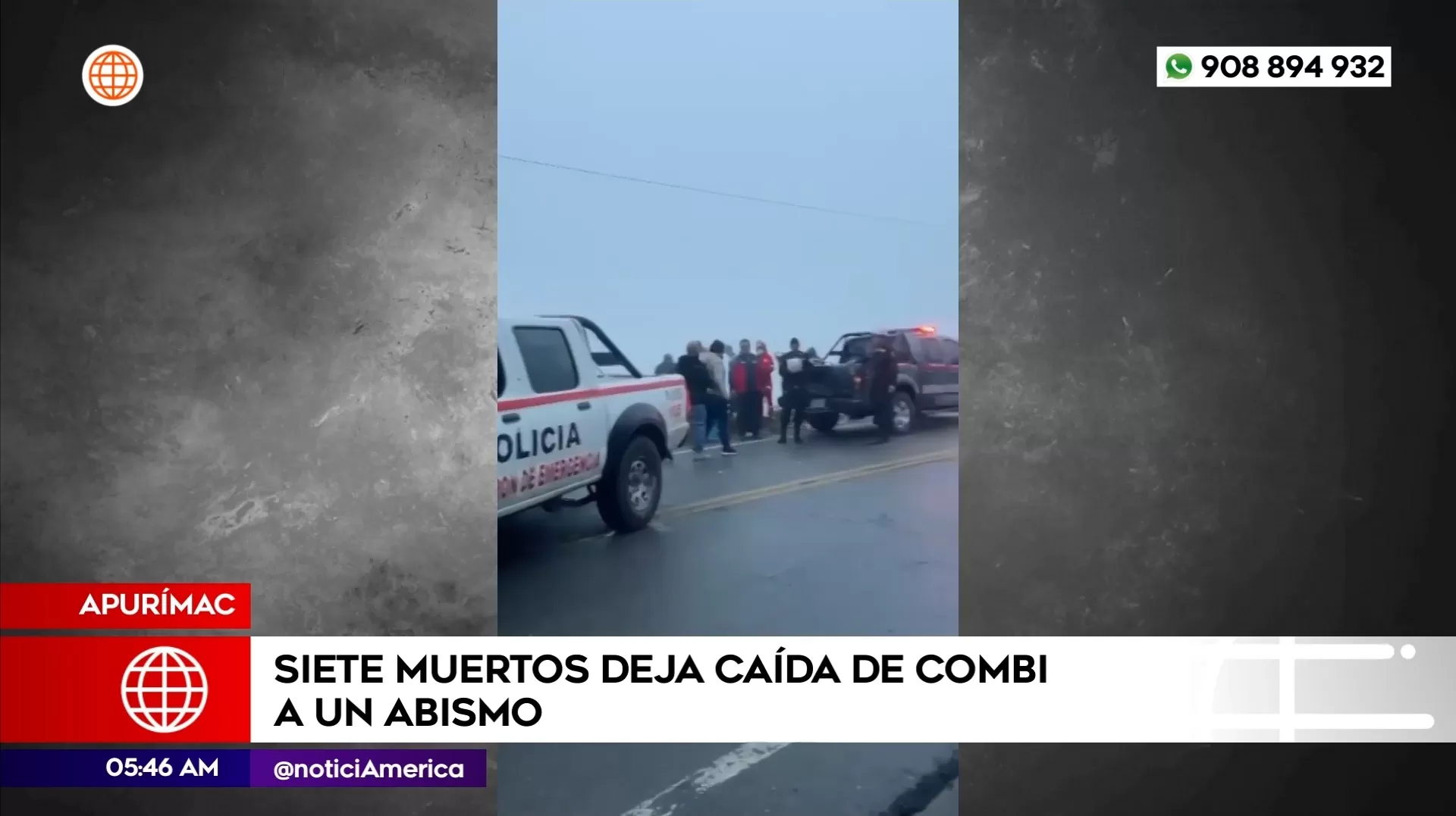 Accidente de tránsito en Apurímac. Foto: América Noticias