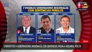 Siete virtuales gobernadores registran sentencias penales