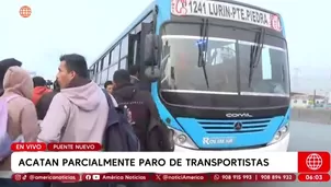 Paro parcial de transportistas. Foto y video: AN 