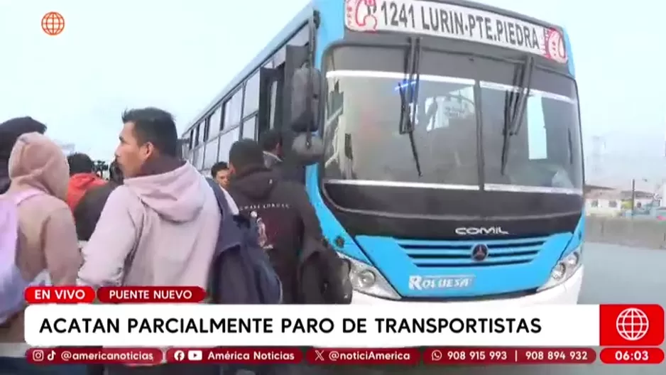 Paro parcial de transportistas. Foto y video: AN Paro parcial de transportistas. Foto y video: AN
