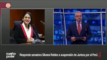 Silvana Robles niega apoyo al fujimorismo en votación del Senado. Video: Cuarto Poder