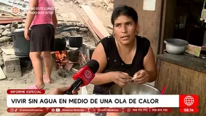 Sin agua ni luz, miles en Lima padecen el implacable calor. Foto y video: América TV